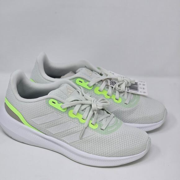 Adidas Running Shoe Runfalcon 3.0 - Zero Metallic/Green Spark Women Size 9.5 - Picture 6 of 10